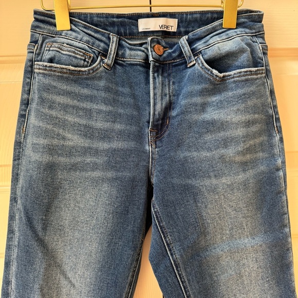 Vervet Mid Rise Carlene Straight Raw Hem Women’s size 28 - Picture 4 of 13